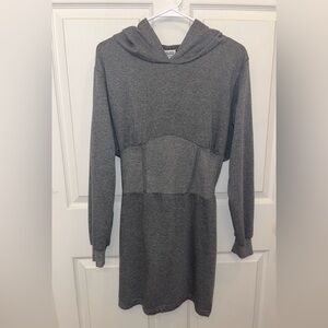 Rue21 Gray Hooded Sweatshirt Dress